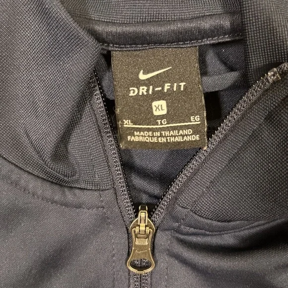 Nike Track Jacket Men's XL Academy 19 Full Zip/Pockets Soccer Blue Y2K Vtg - Picture 6 of 16